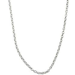 Sterling Silver 1 mm Cable Chain Necklace by Roberto Martinez