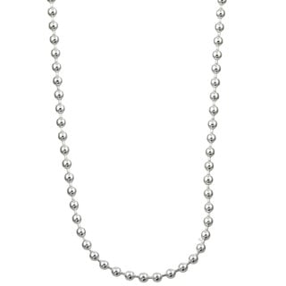 16-20 Roberto Martinez Sterling Silver 1.5 mm Diamond-Cut Pallini Bead Ball Chain 16-20 Roberto Martinez Sterling Silver 1.5 mm Diamond-Cut Pallini Bead Ball Chain
