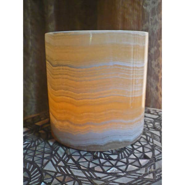 Large Alabaster Candle Holder (Egypt)