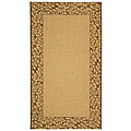 Safavieh Courtyard Natural/ Brown Indoor/ Outdoor Rug - 8' x 11'