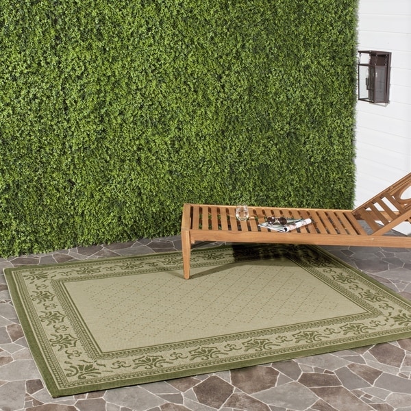 Shop Safavieh Royal Natural Olive  Green  Indoor Outdoor  