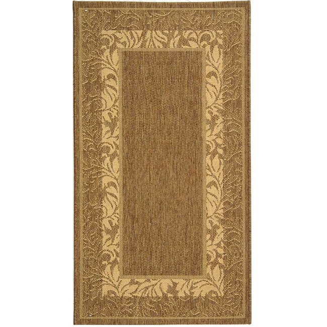 Indoor/ Outdoor Beachview Brown/ Natural Rug (27 X 5)