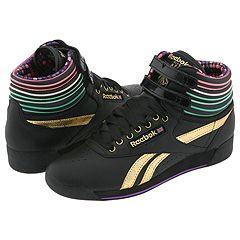 Reebok Lifestyle Freestyle Hi Black/ Gold/ Teal/ Purple/ Strawberry