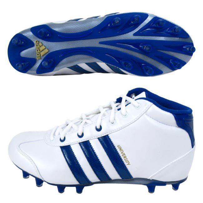 Adidas University LE Mid Mens White Football Cleats