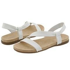 Aerosoles Rediscover White Leather Sandals