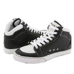 Gravis Lowdown Hi Cut Leather Black/White Athletic Gravis Athletic