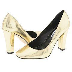 madden myra pumps metallic heels steve gold