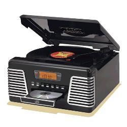 Crosley CR712-BK Autorama Turntable with CD Player/AM/FM Radio