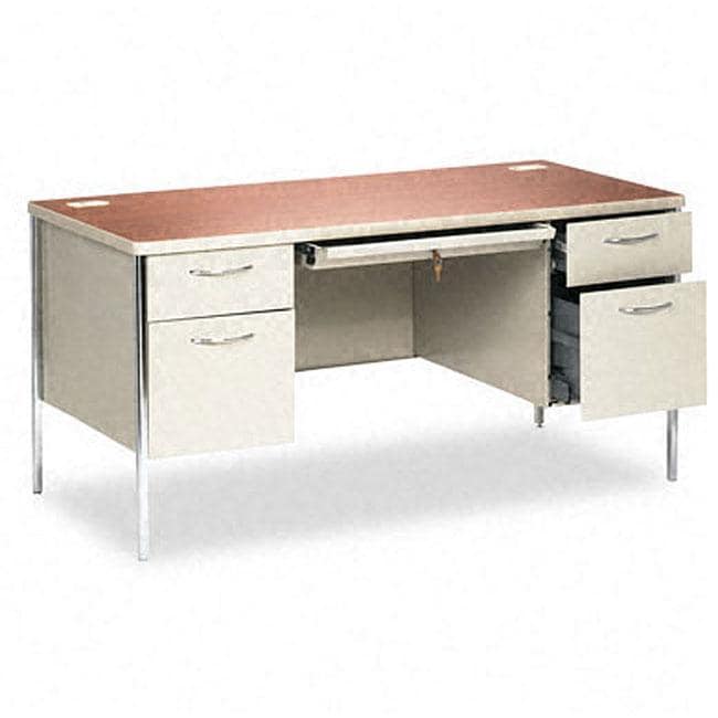 Shop Hon Mentor Series Metal Double Pedestal Desk Overstock