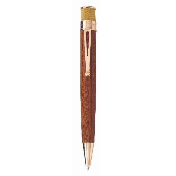 Retro 51 Tornado Brown Leather Rollerball Pen