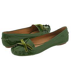 Kate Spade Lacey Basil Green Leather Flats