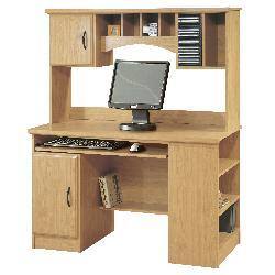 Shop Traditional Honey Oak Computer Center Free Shipping Today