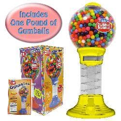 Spiral Fun 10-Inch Gumball Machine with Gumballs: Red and Pink