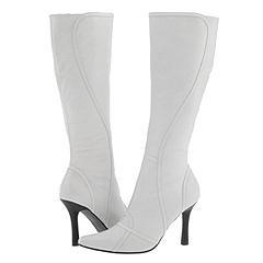 rsvp Brenda (Wide Calf) Off White Leather Boots  