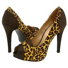 Type Z Jenna Leopard Pumps/Heels  