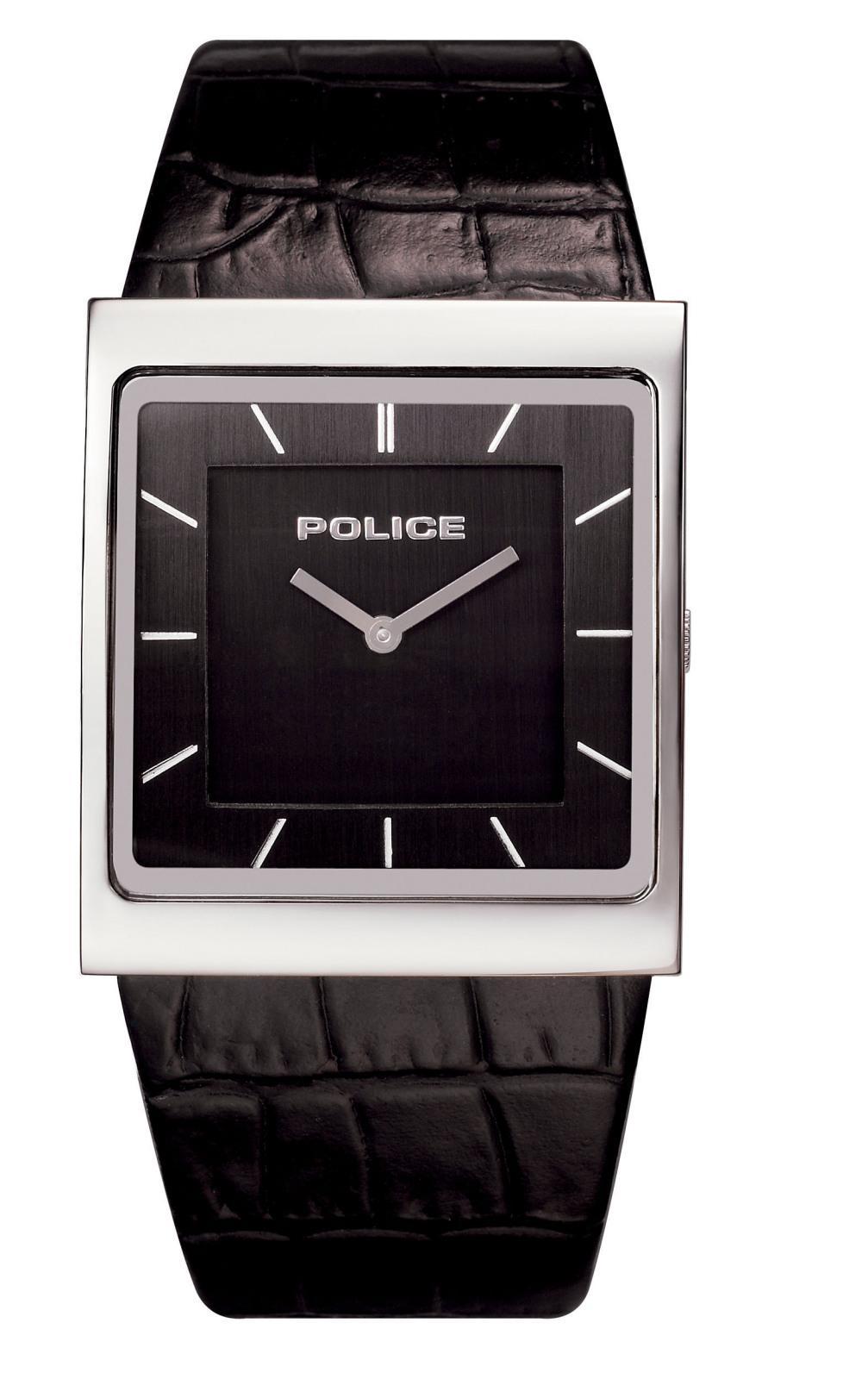 Police Mens Slim Square shape Black Watch  ™ Shopping