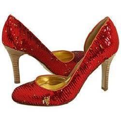 nine west orange pumps