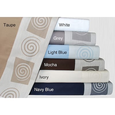 400 Thread Count Jacquard Swirl King-size Sheet Set