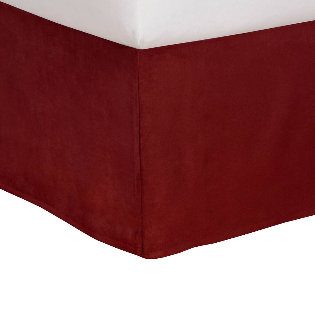Tailored Microsuede 14-inch Drop Bedskirt