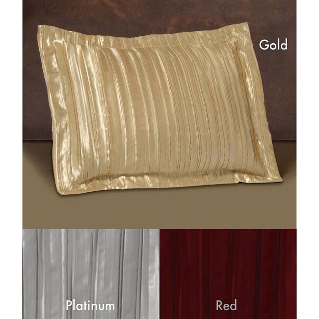 Shop Pleated Satin Shams Set Of 2 On Sale Free Shipping On