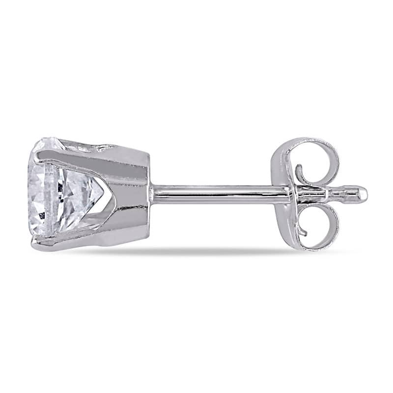 Miadora 10k Gold Created White Sapphire Stud Earrings (1 1/5ct TGW)