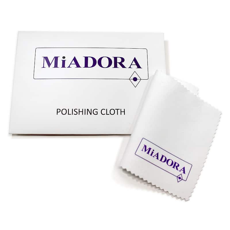 Miadora 10k Gold Created White Sapphire Stud Earrings (1 1/5ct TGW)