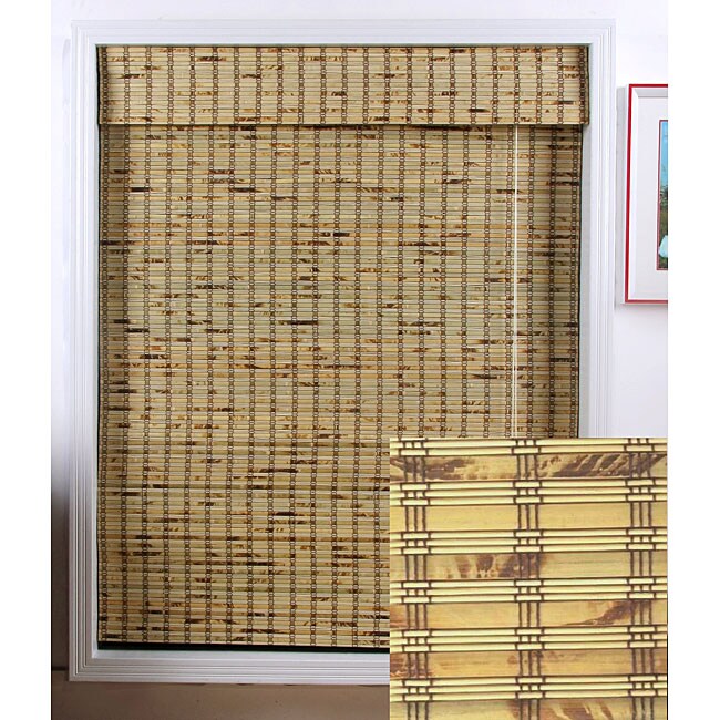 Arlo Blinds Rustique Bamboo Roman Shade (18 in. x 74 in.)