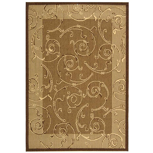 Indoor/ Outdoor Oasis Brown/ Natural Rug (4 X 57)