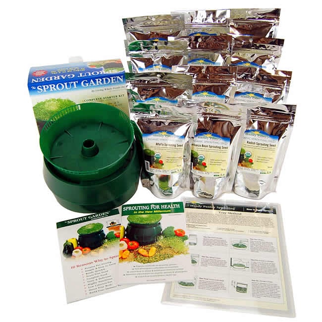 Sprout Garden Sprouting Seeds and Deluxe Sprouting Kit  