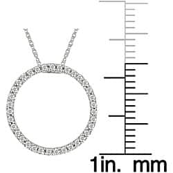 Miadora 10k Gold 1/8ct Diamond Circle of Life Necklace