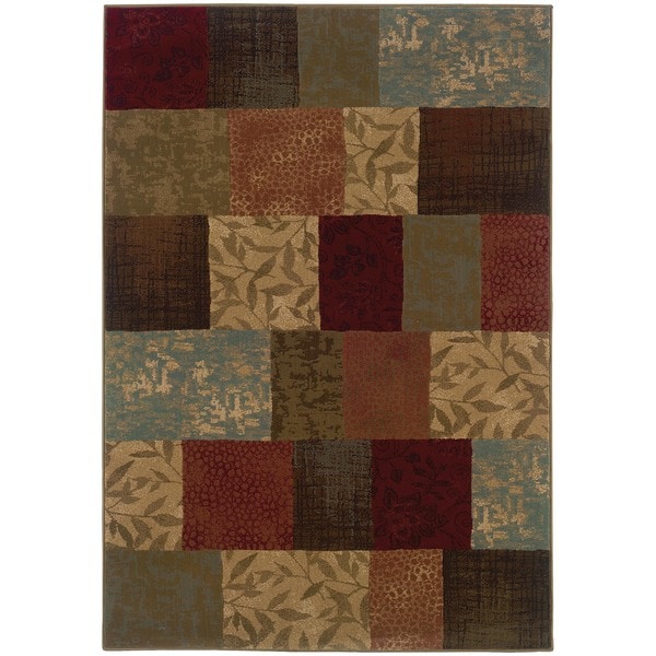 Shop Contemporary Colorblock Rug - 7'8 x 10' - On Sale - Free Shipping