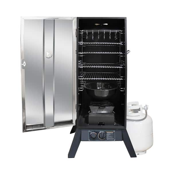 Weston Brands Propane Vertical Smoker — 48in.H, Stainless Steel, Model#  410201W