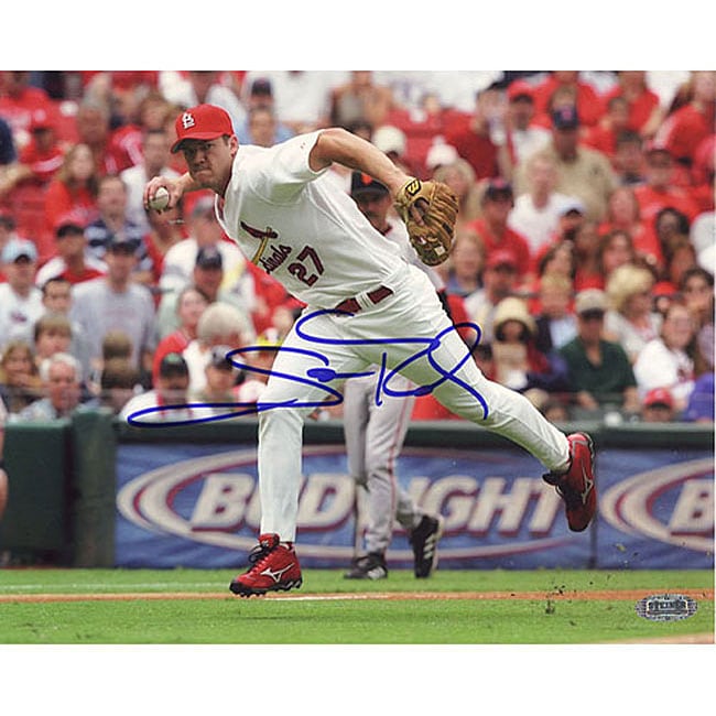 Scott Rolen Fielding Autographed 8x10 Photograph