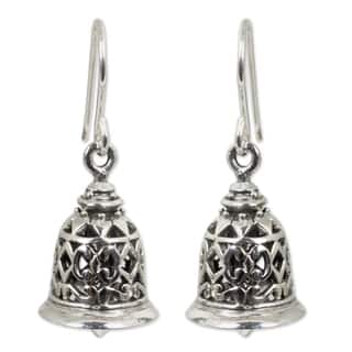 Sterling Silver Chandelier Earrings Find Great Jewelry Deals Handmade Sterling Silver Temple Bell Chandelier Style Earrings Thailand