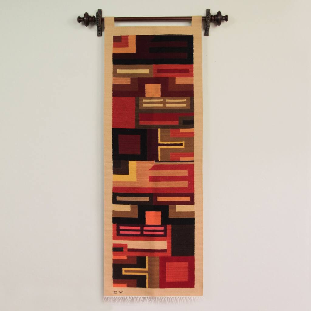 Wool 'Stairway to the Future' Tapestry (Peru)