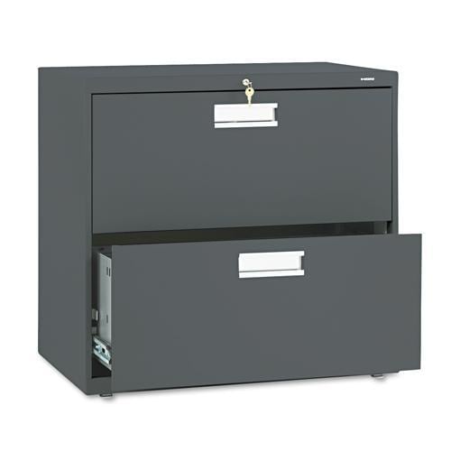 Hon 600 Series 30 inch wide Charcoal Two drawer Lateral File Cabinet