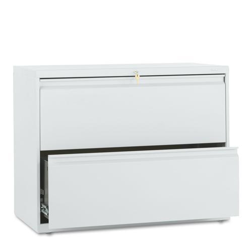 Hon 800 Series Light Gray 36 inch Wide 2 drawer Lateral File Cabinet