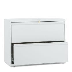 Shop Hon 800 Series Light Gray 36 Inch Wide 2 Drawer Lateral File