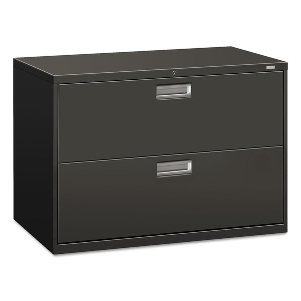 Shop HON 600 Series 42-Inch Wide Two-Drawer Charcoal ...