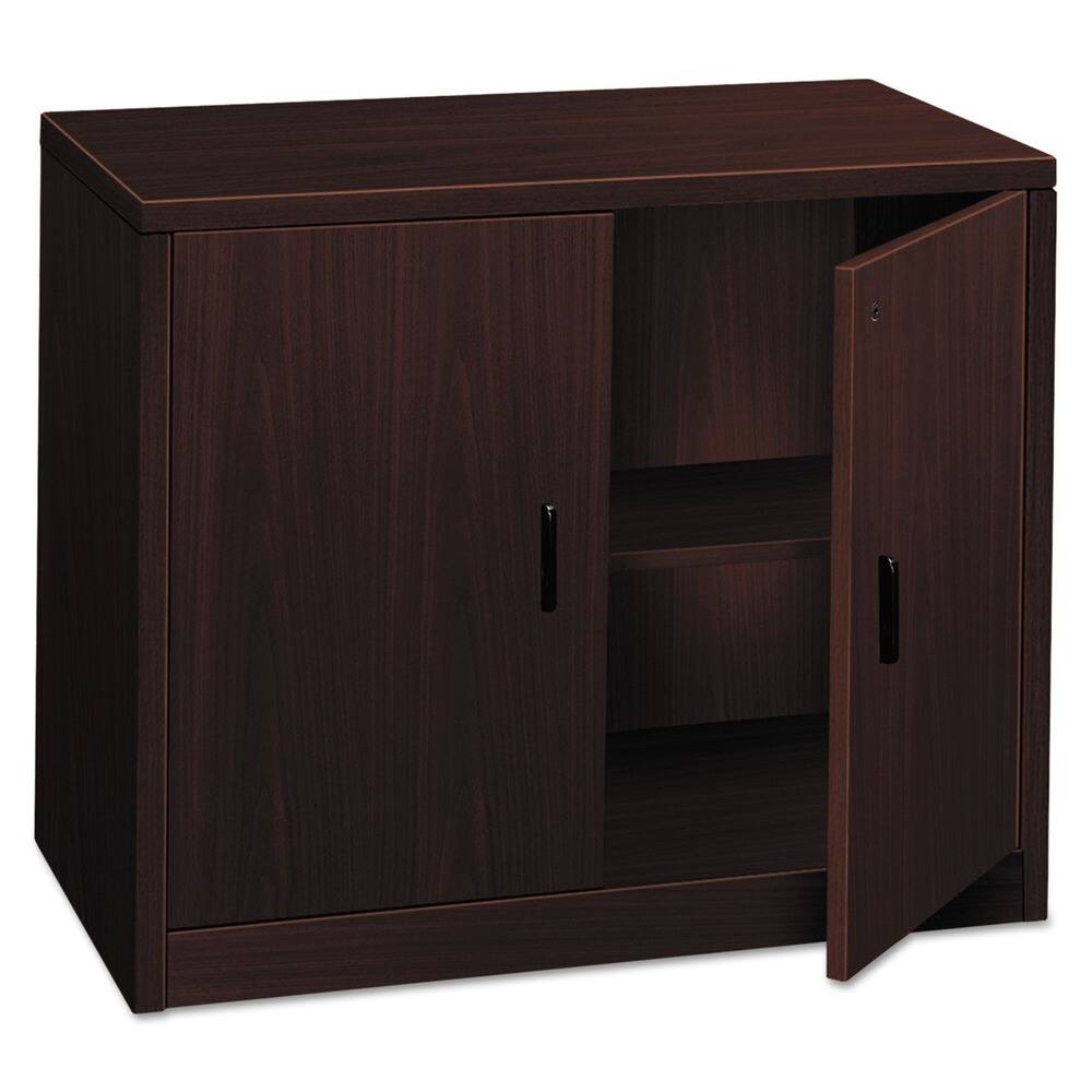 HON 10500 Series Mahogany 36 x 20 x 29 1/2 Storage Cabinet with Doors