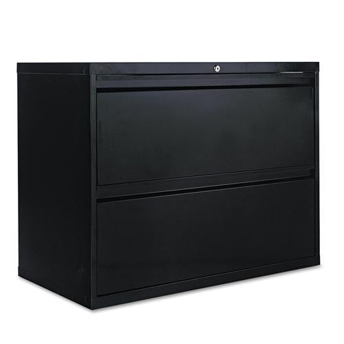 Shop Alera Two-Drawer Lateral File Cabinet, Black - Free ...