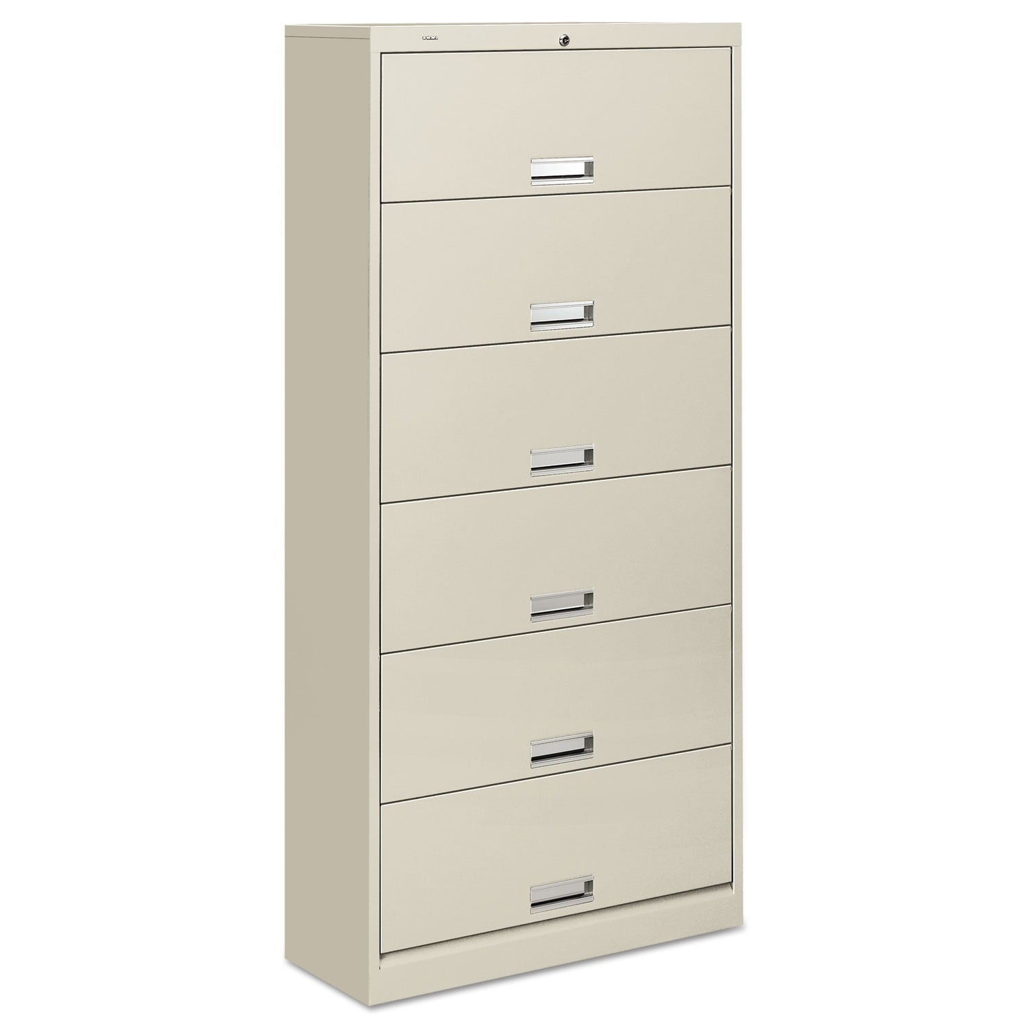 Shop Hon 600 Series Light Grey 6 Shelf Legal File Cabinet With