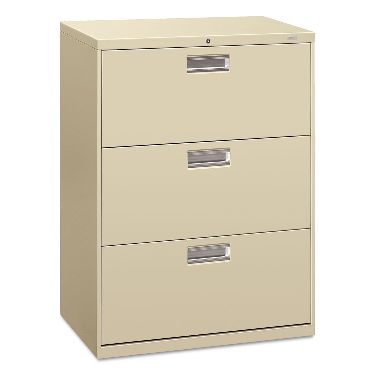 Shop Hon 600 Series 3 Drawer Putty Lateral File Cabinet