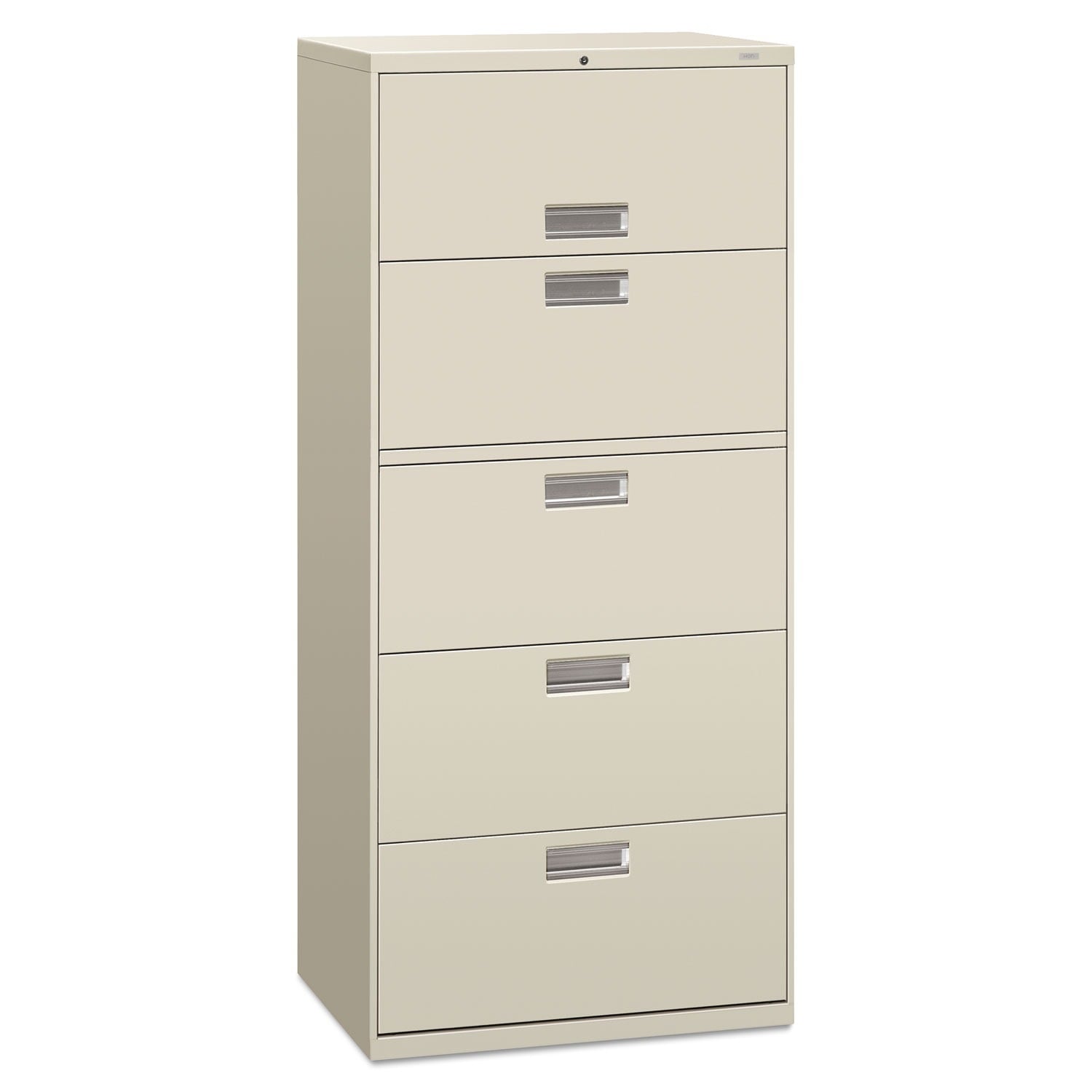 Shop Hon 600 Series 30 Inch Wide 5 Drawer Light Gray Lateral File