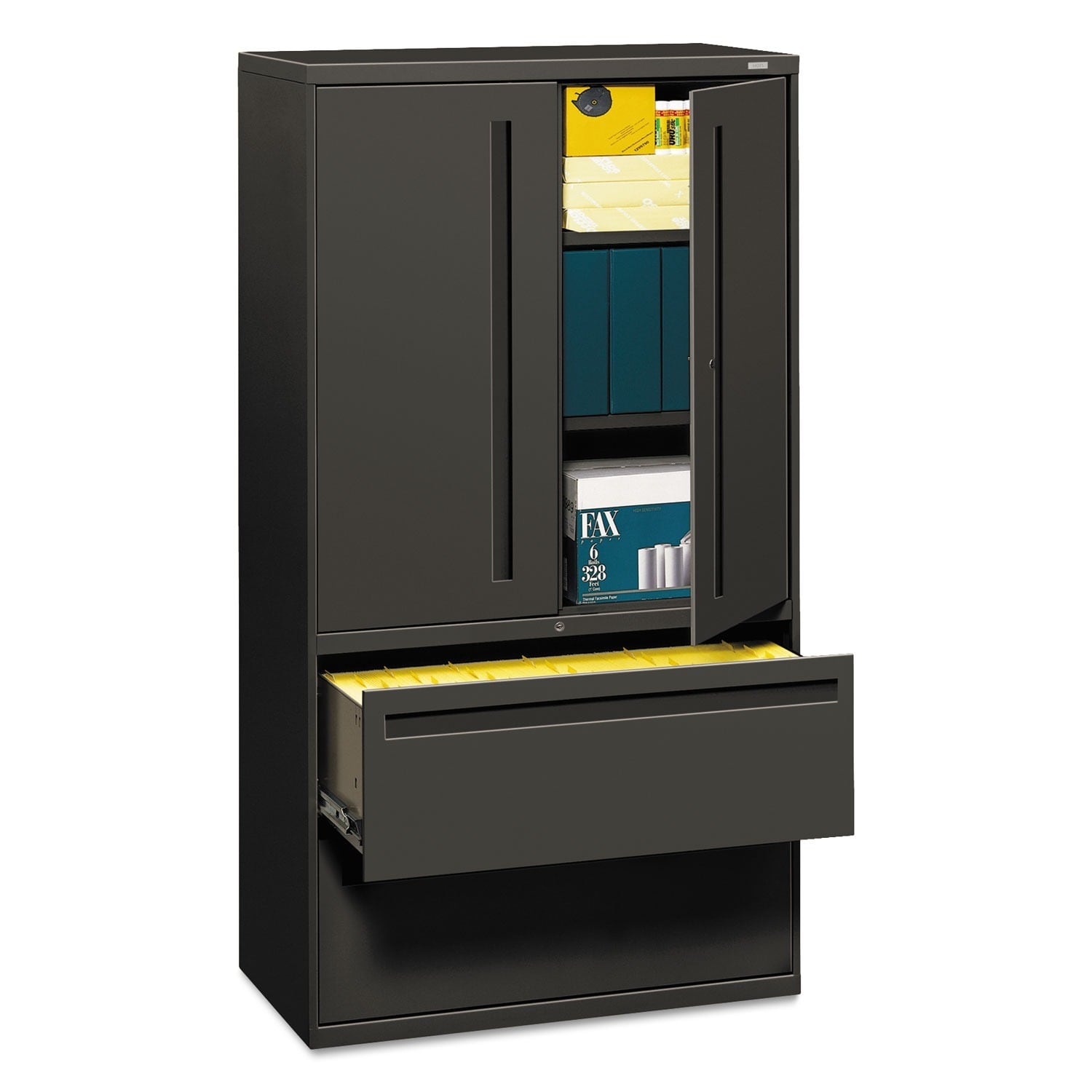 Shop Hon 700 Series Lateral File W Storage Cabinet Charcoal