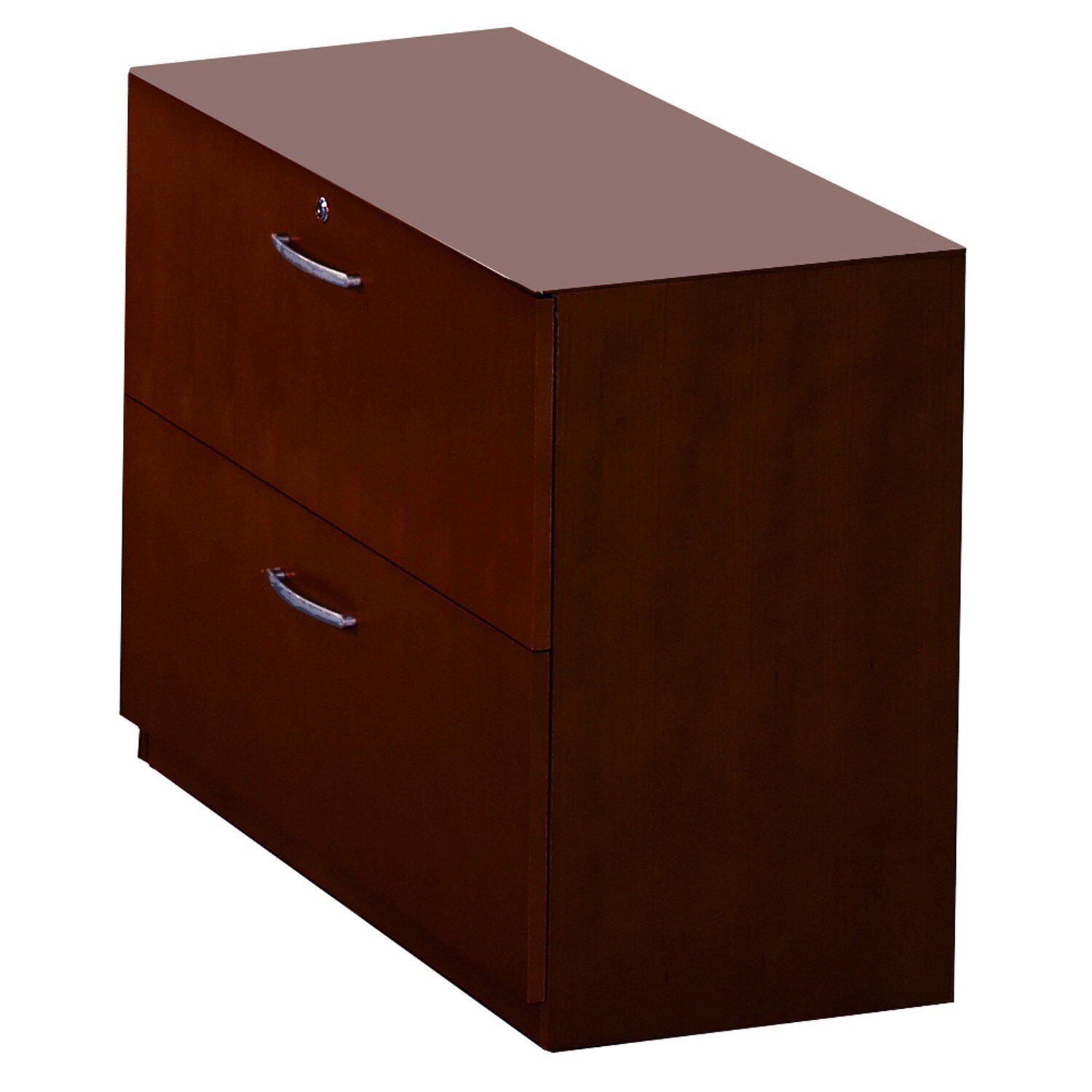 Shop Creative Corsica 2 Drawer Lateral File Cabinet Mahogany Overstock 4026562