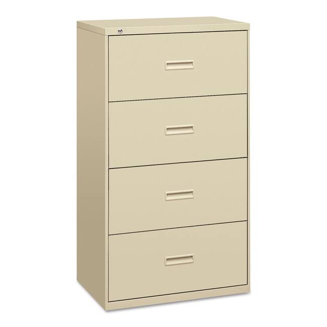 HON 400 Series Four-Drawer Lateral File, Putty