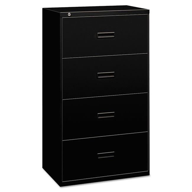 Shop Hon 400 Series Four Drawer Lateral File Black Overstock