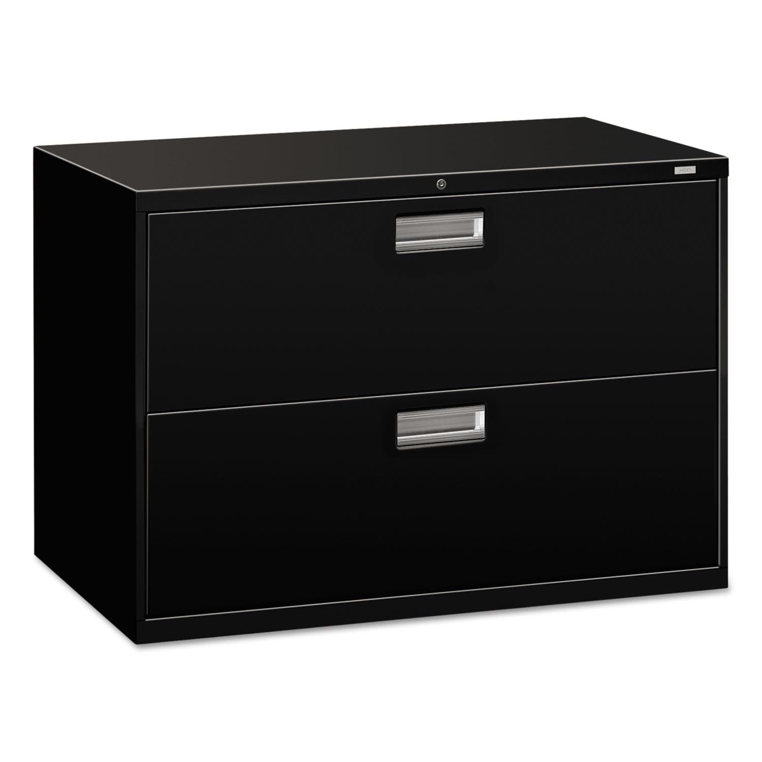 Shop Hon 600 Series 42 Inch Wide 2 Drawer Black Lateral File Cabinet On Sale Overstock 4026603