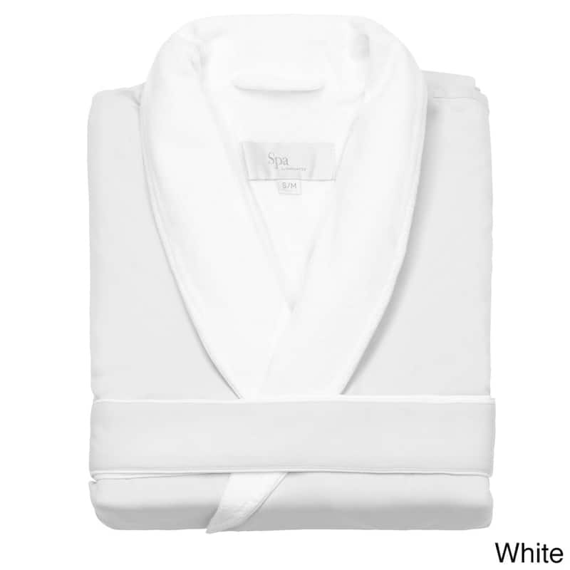 Large/ Extra Large Cozy Unisex Bath Robe - White